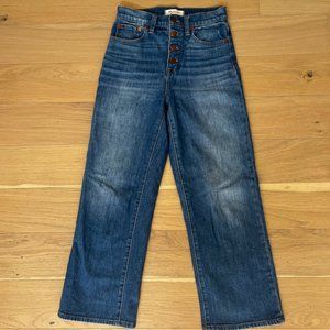 Madewell Slim Wide Leg Crop Jeans